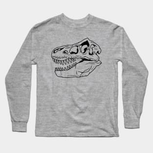 T-Rex Dinosaur Skull Long Sleeve T-Shirt